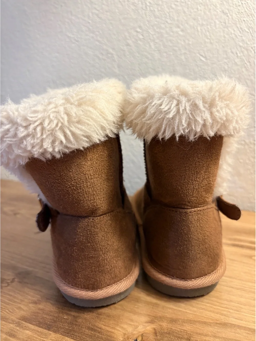 Children’s Place Brown Faux Fur Lined Winter Boots Size 9 Toddler